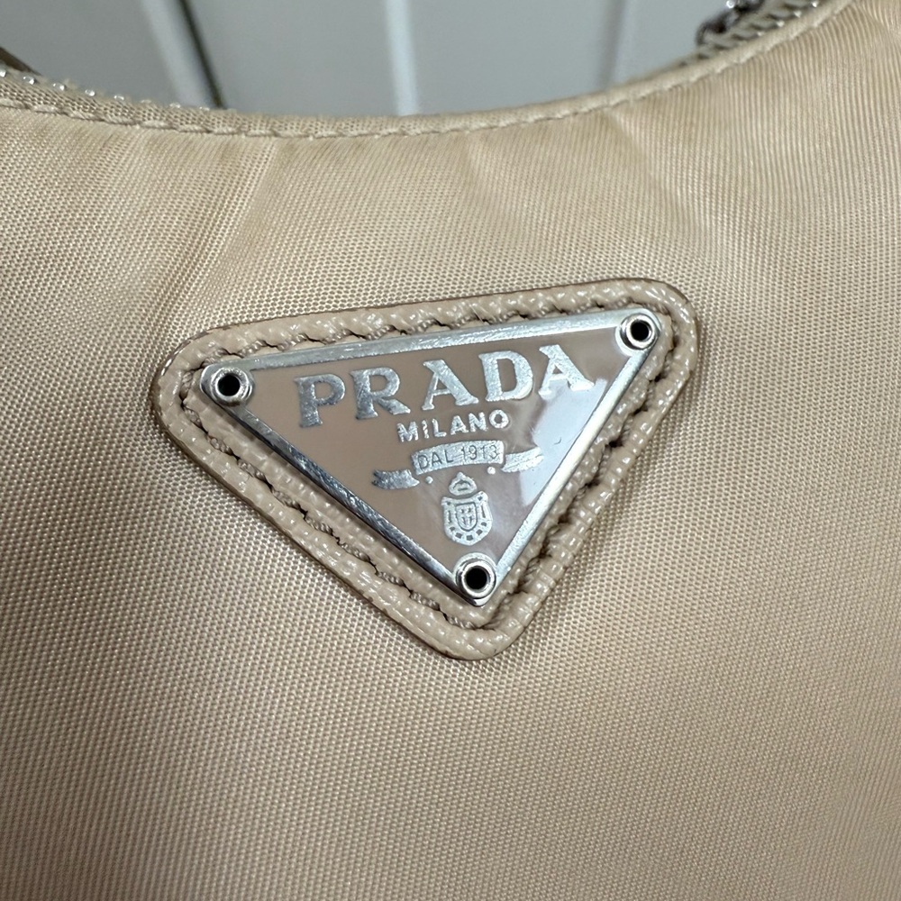 Prada Beige Shoulder Bag with Chain Strap - Picture 3 of 3